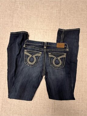 Big Star Women's Dark Blue Skinny Jeans with Embroidered Back Pockets